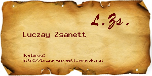 Luczay Zsanett névjegykártya