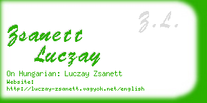 zsanett luczay business card